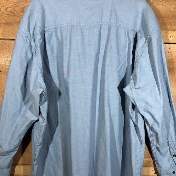 Carhartt Relaxed Fit Button Down Shirt Mens Size 3XL Long Sleeve Work Pockets - Picture 10 of 12